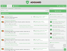 Tablet Screenshot of forum.adguard.com